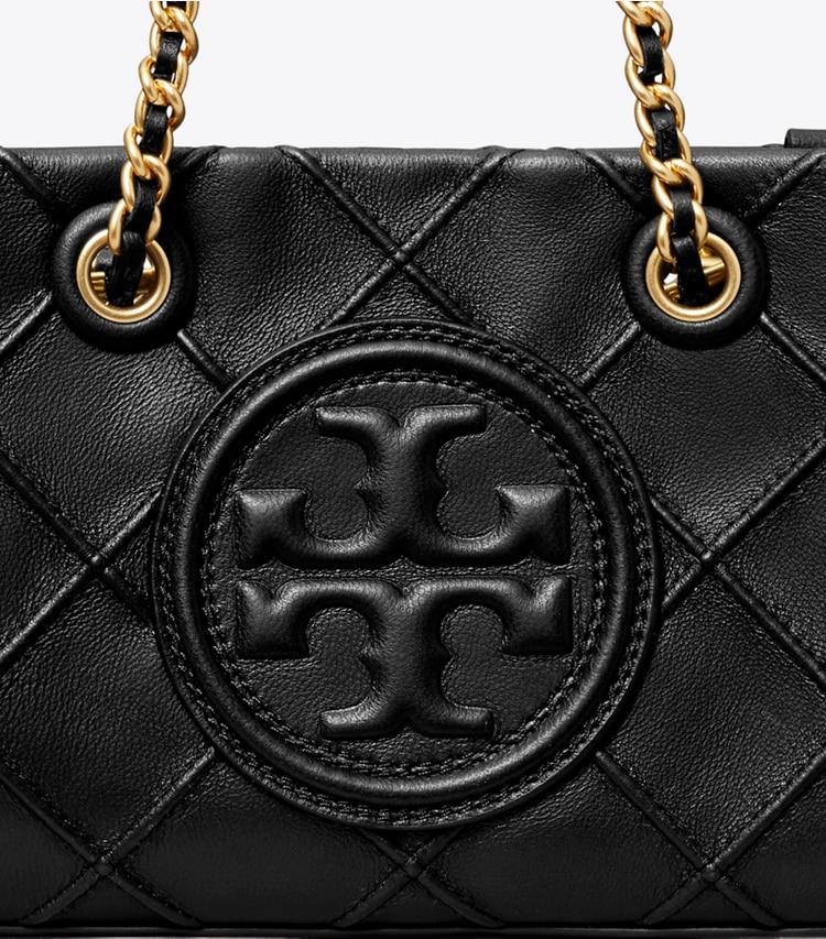 TORY BURCH WOMEN'S MINI FLEMING SOFT CHAIN TOTE - Black