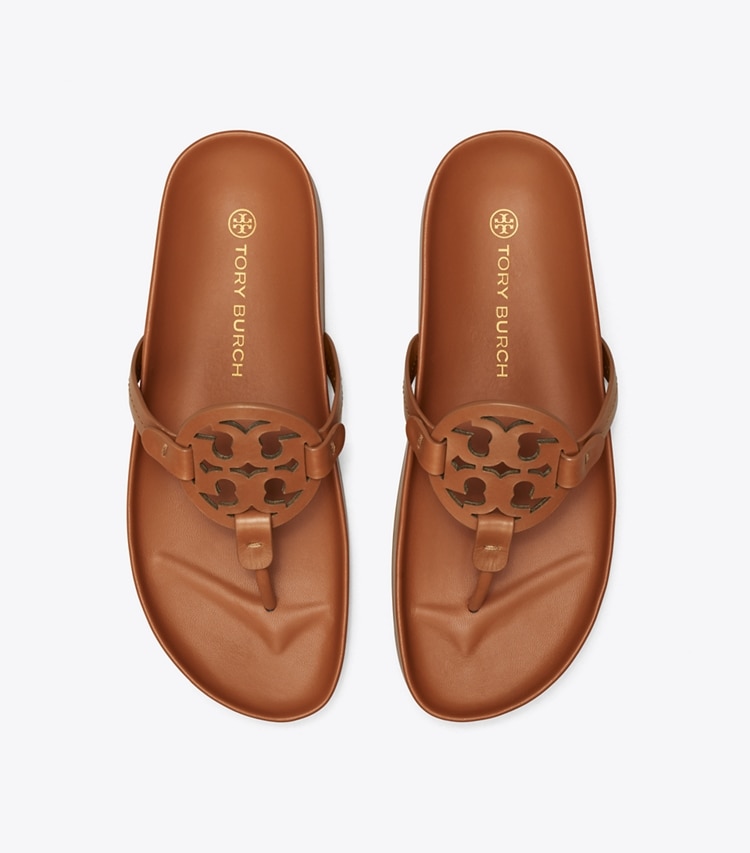 TORY BURCH WOMEN'S MILLER CLOUD SANDAL - Bourbon Miele / Bourbon Miele