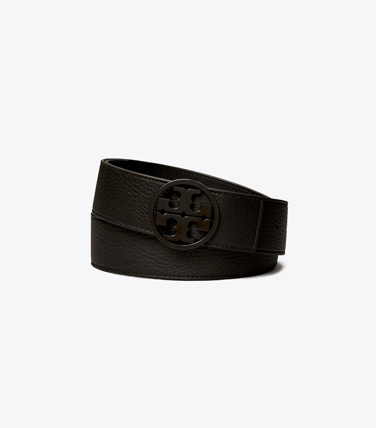 TORY BURCH WOMEN'S 1.5"MILLER POWDER COATED BELT - Black / Black / Black