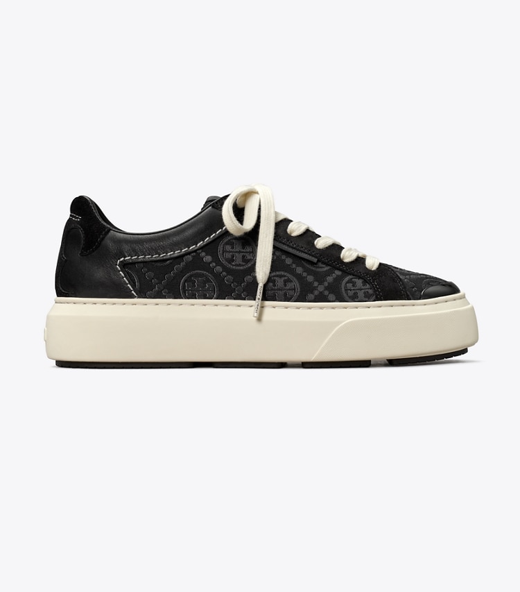 TORY BURCH WOMEN'S T MONOGRAM LADYBUG SNEAKER - Inverted Black / Perfect Black