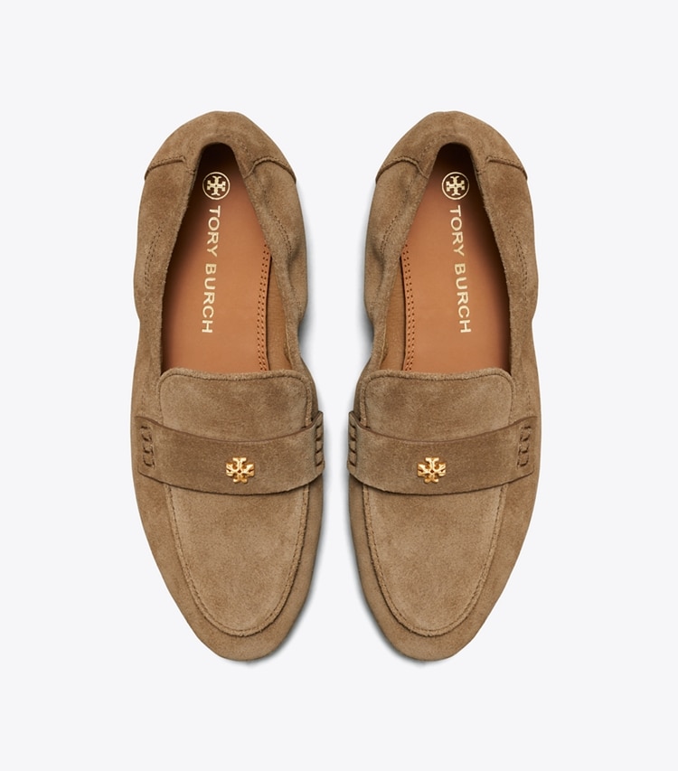 TORY BURCH WOMEN'S SUEDE BALLET LOAFER - River Rock