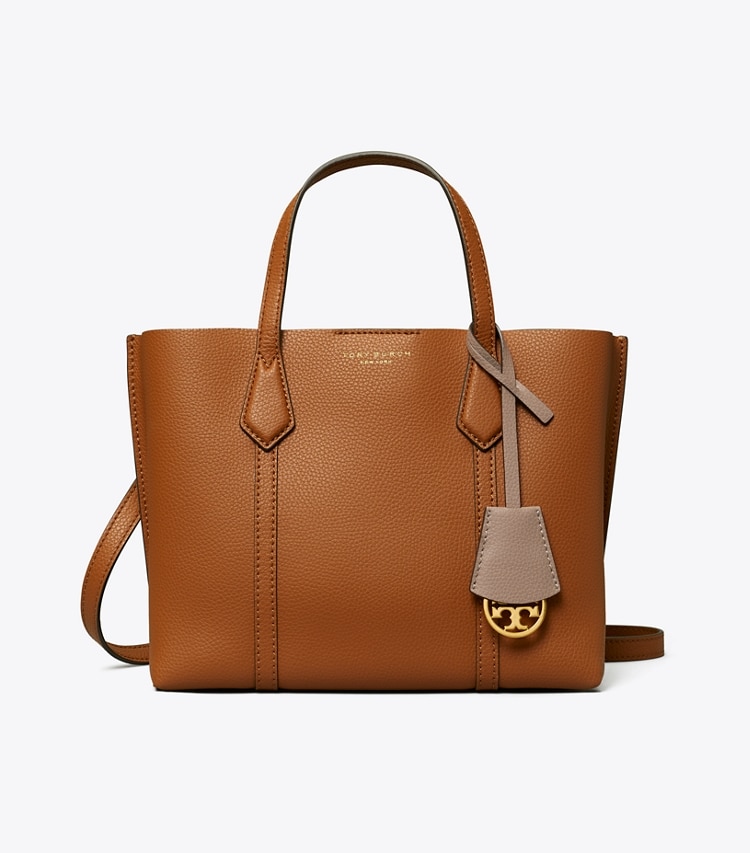 TORY BURCH WOMEN'S SMALL PERRY TRIPLE-COMPARTMENT TOTE BAG - Light Umber