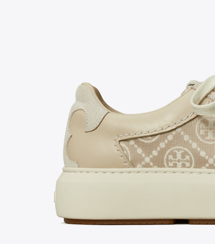 TORY BURCH WOMEN'S T MONOGRAM LADYBUG SNEAKER - Birch / New Cream / Calcare