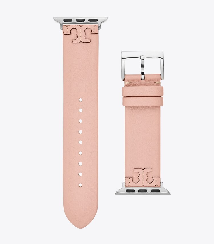 TORY BURCH WOMEN'S MCGRAW BAND FOR APPLE WATCH, LEATHER - Blush