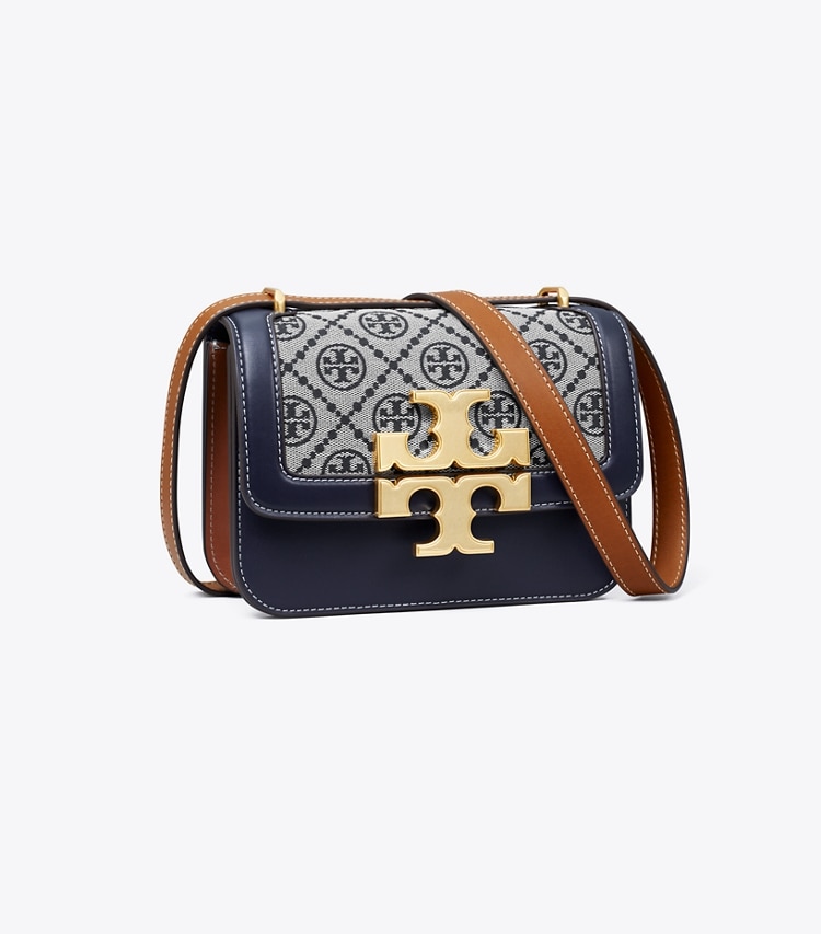 TORY BURCH WOMEN'S SMALL T MONOGRAM ELEANOR SHOULDER BAG - Tory Navy