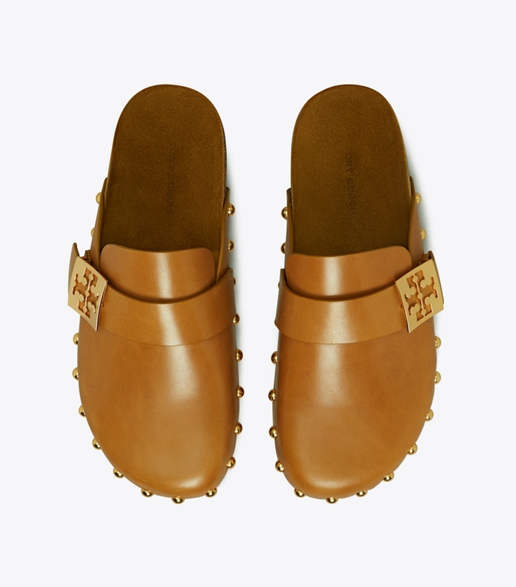 TORY BURCH WOMEN'S MELLOW STUDDED MULE - Caramel Corn