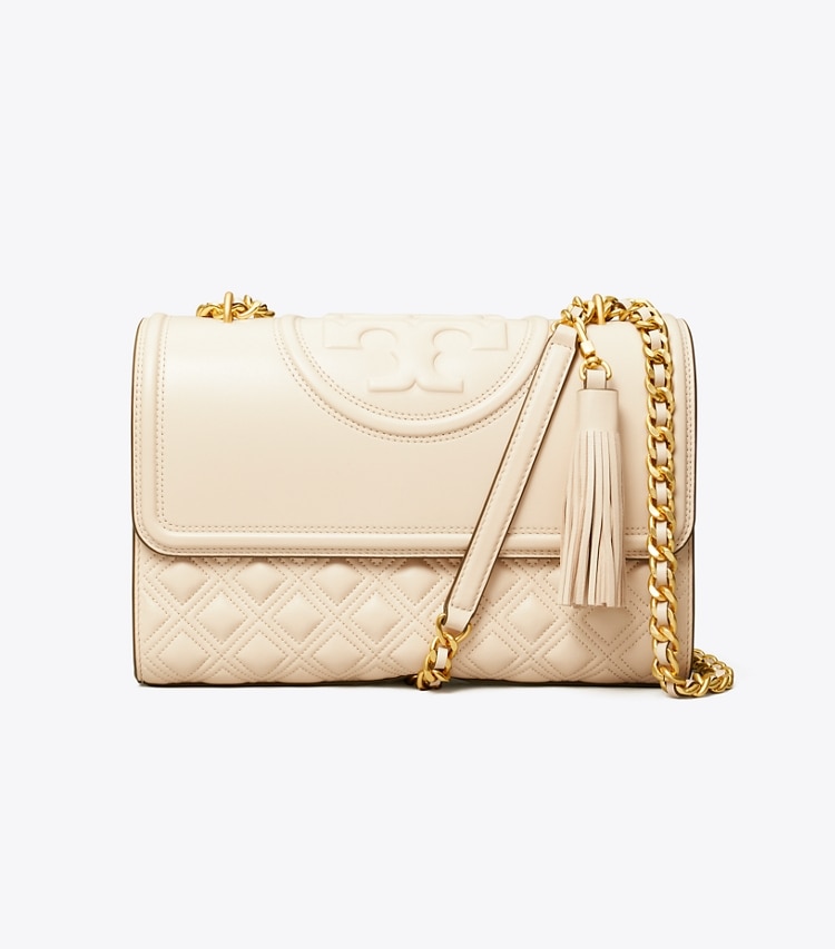 TORY BURCH WOMEN'S FLEMING CONVERTIBLE SHOULDER BAG - New Cream