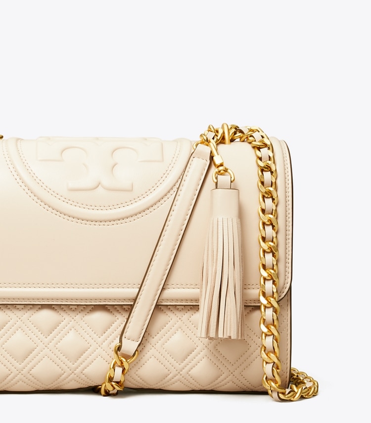 TORY BURCH WOMEN'S FLEMING CONVERTIBLE SHOULDER BAG - New Cream