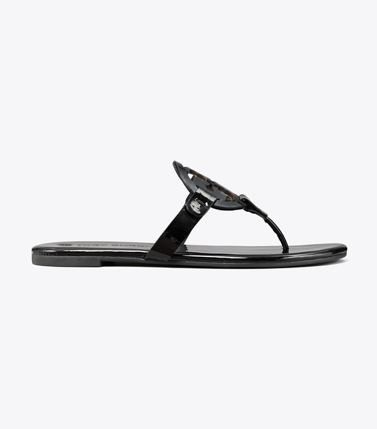 TORY BURCH WOMEN'S MILLER SOFT PATENT SANDAL - Perfect Black