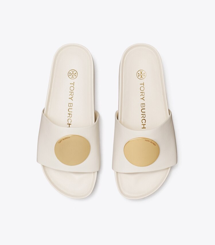 TORY BURCH WOMEN'S PATOS SLIDE - New Ivory / New Ivory