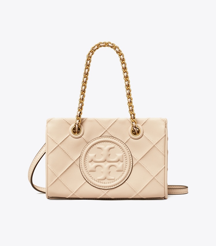 TORY BURCH WOMEN'S MINI FLEMING SOFT CHAIN TOTE - New Cream