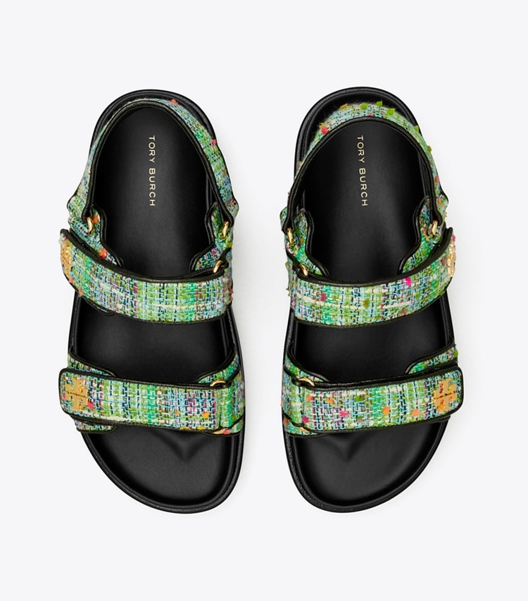 TORY BURCH WOMEN'S KIRA SPORT SANDAL - Blue / Green / Black