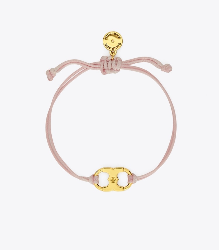 TORY BURCH WOMEN'S EMBRACE AMBITION BRACELET - Tory Gold / Pink