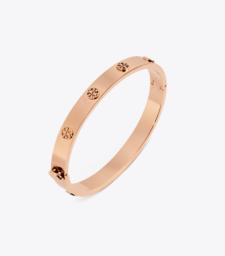 TORY BURCH WOMEN'S MILLER STUD HINGE BRACELET, 7MM - Rose Gold