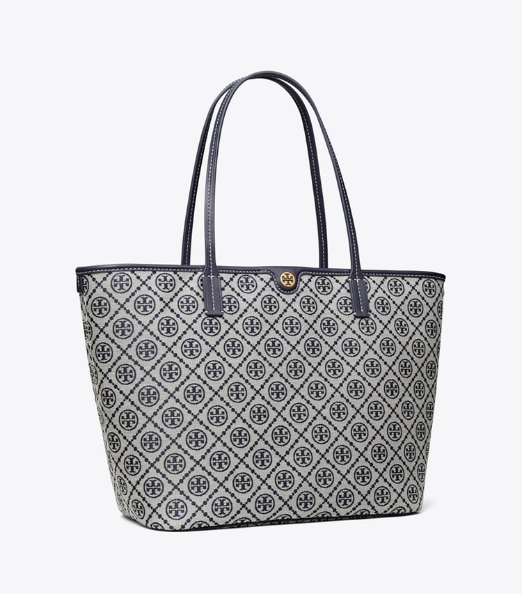 TORY BURCH WOMEN'S T MONOGRAM ZIP TOTE - Tory Navy