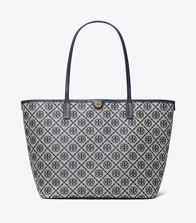 TORY BURCH WOMEN'S T MONOGRAM ZIP TOTE - Tory Navy