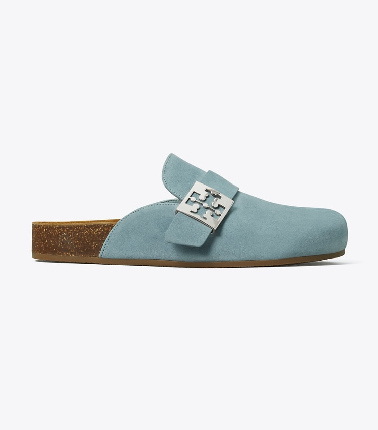 TORY BURCH WOMEN'S SUEDE MELLOW MULE - Light Steel Blue