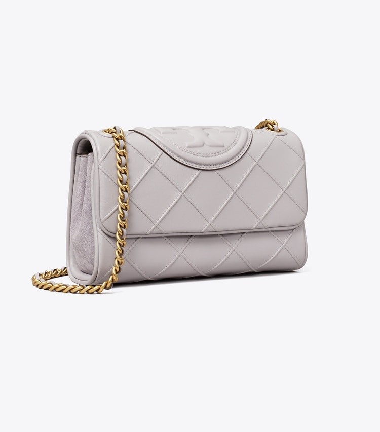 TORY BURCH WOMEN'S SMALL FLEMING SOFT CONVERTIBLE SHOULDER BAG - Bay Gray