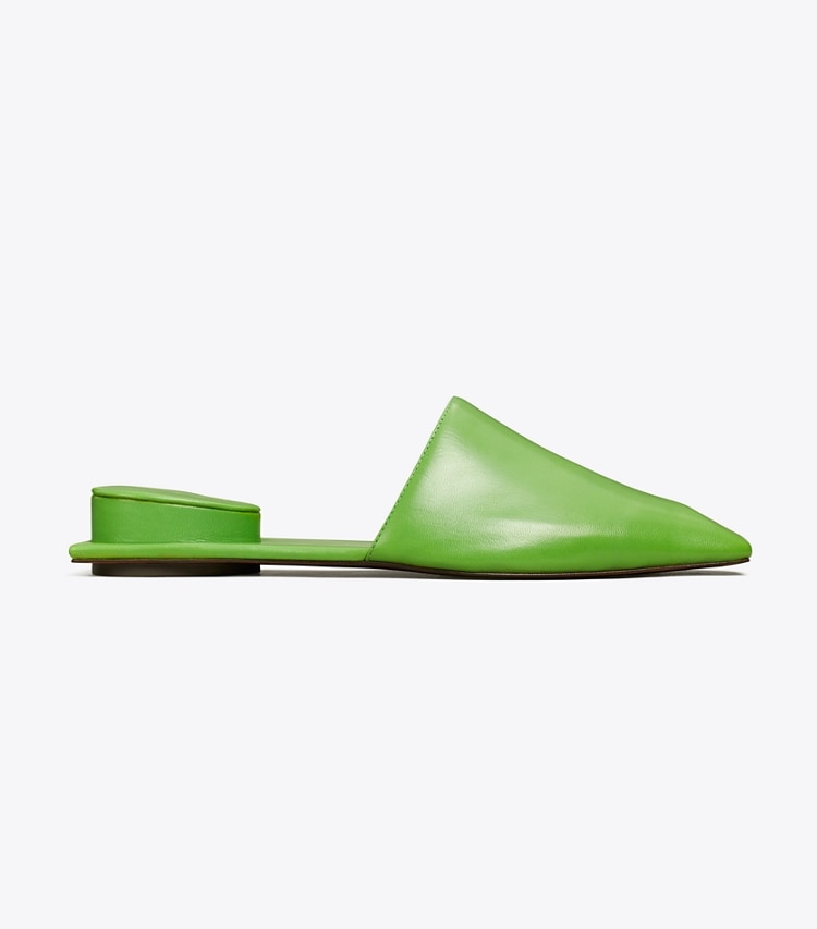 TORY BURCH WOMEN'S PIERCED MULE - Peridot / Gold