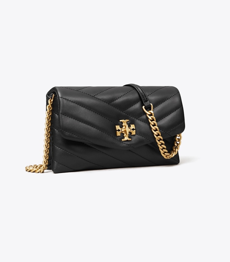 TORY BURCH WOMEN'S KIRA CHEVRON CHAIN WALLET - Black