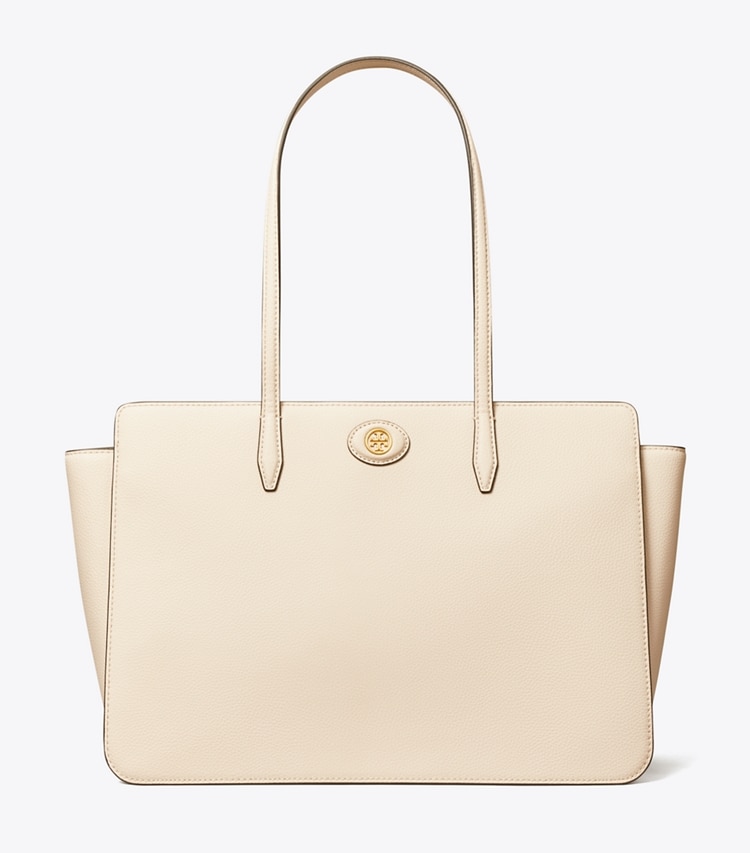 TORY BURCH WOMEN'S ROBINSON PEBBLED TOTE - New Cream