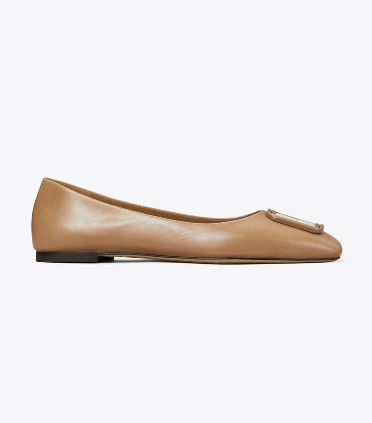 TORY BURCH WOMEN'S GEORGIA BALLET - Almond Flour