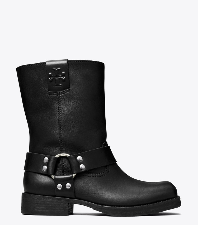 TORY BURCH WOMEN'S DOUBLE T MOTO BOOT - Perfect Black