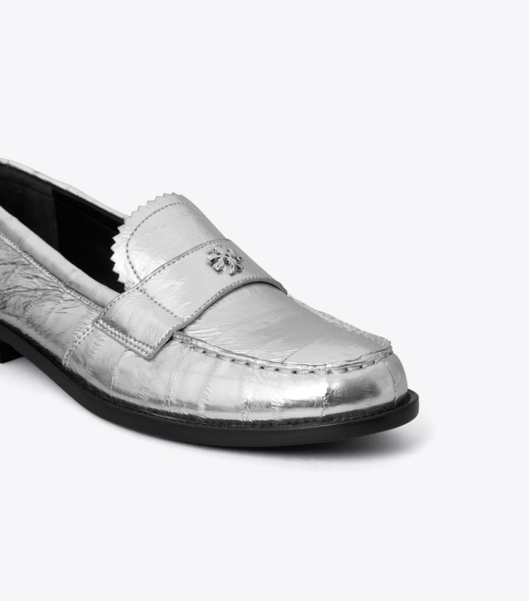 TORY BURCH WOMEN'S CLASSIC LOAFER - Silver