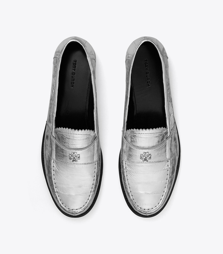 TORY BURCH WOMEN'S CLASSIC LOAFER - Silver