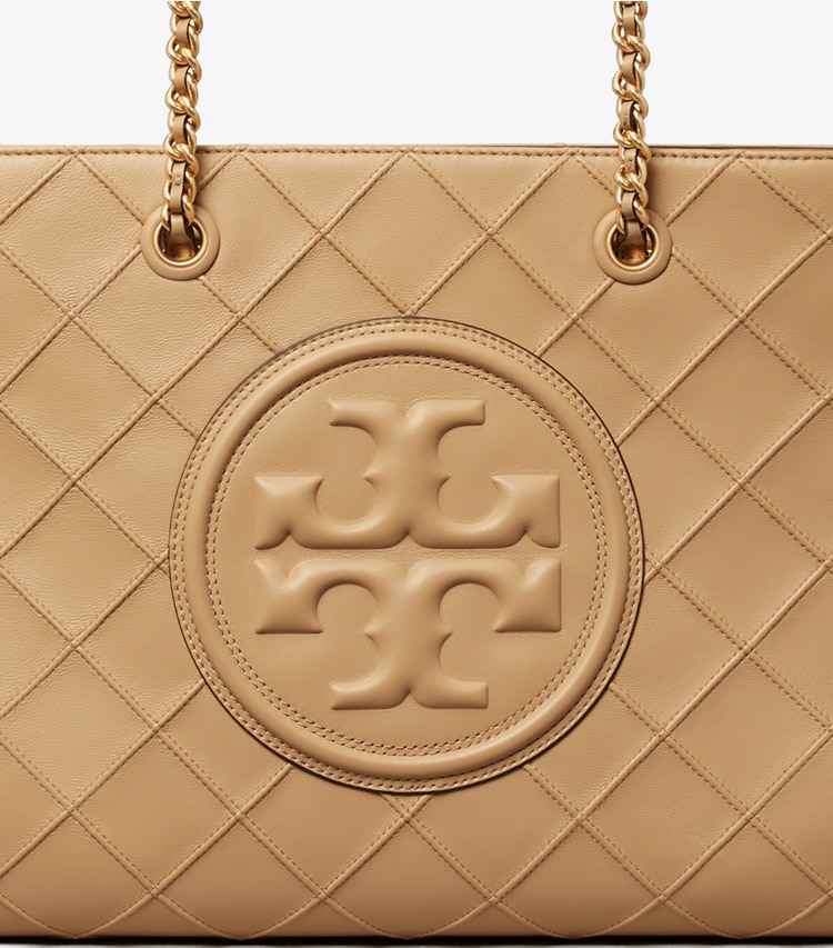 TORY BURCH WOMEN'S FLEMING SOFT CHAIN TOTE - Desert Dune