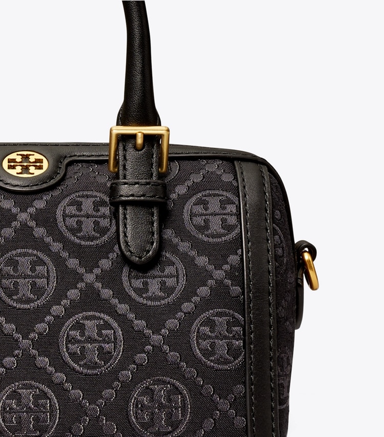 TORY BURCH WOMEN'S MINI T MONOGRAM BARREL BAG - Black