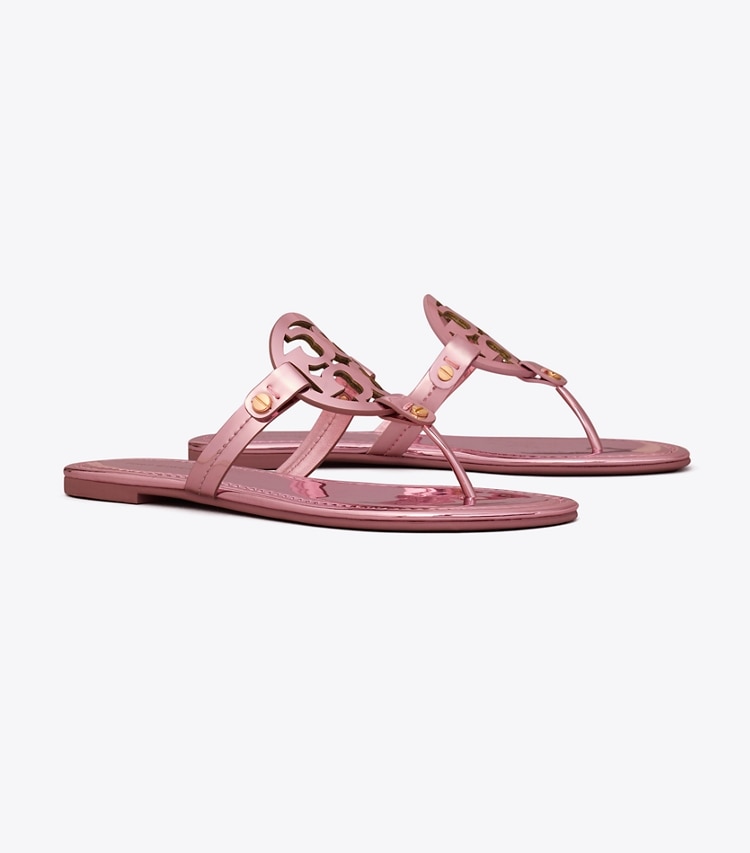 TORY BURCH WOMEN'S MILLER METALLIC SANDAL - Petunia