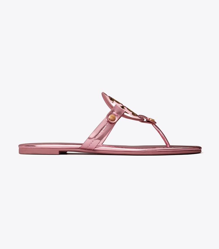 TORY BURCH WOMEN'S MILLER METALLIC SANDAL - Petunia