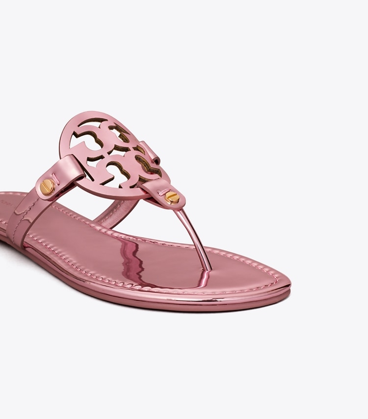 TORY BURCH WOMEN'S MILLER METALLIC SANDAL - Petunia