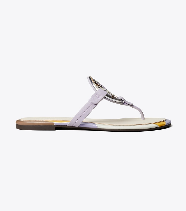 TORY BURCH WOMEN'S MILLER ENAMEL LOGO SANDAL - Spring Lavender