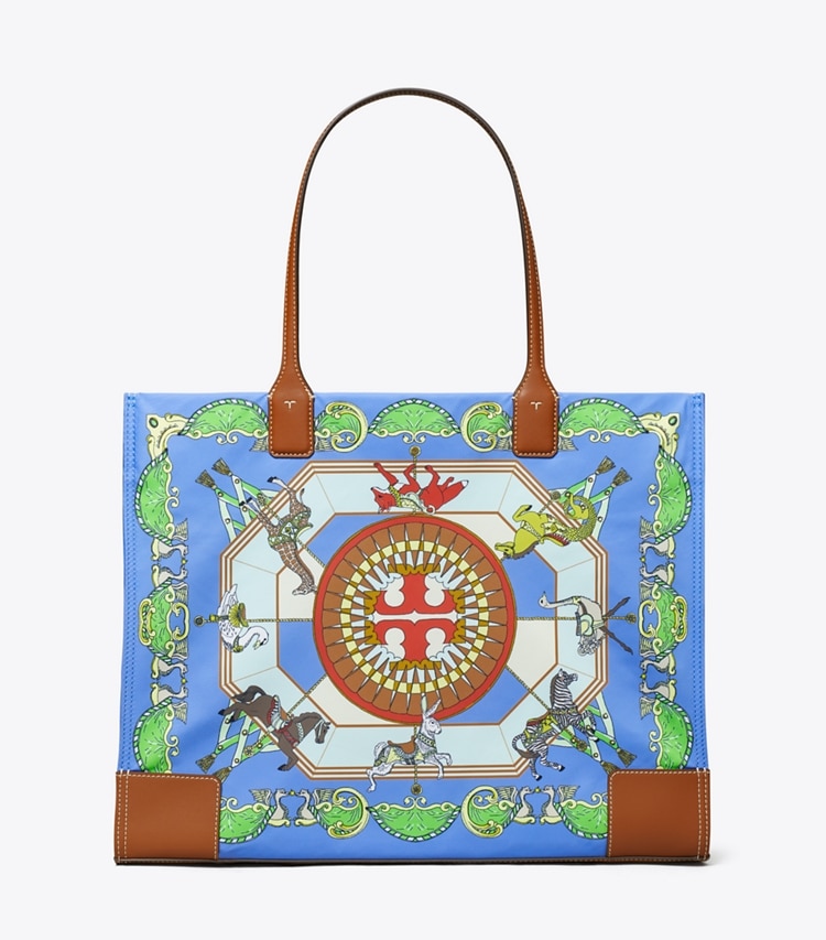 TORY BURCH WOMEN'S ELLA PRINTED TOTE - Blue Carousel