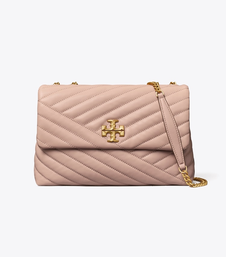 TORY BURCH WOMEN'S KIRA CHEVRON CONVERTIBLE SHOULDER BAG - Devon Sand