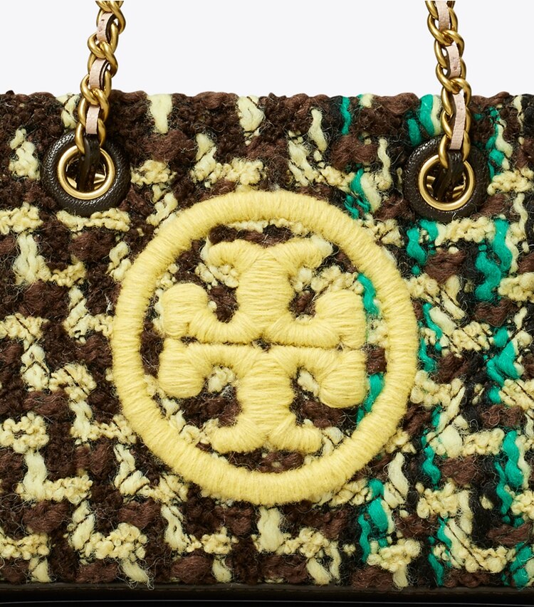 TORY BURCH WOMEN'S MINI FLEMING SOFT TWEED CHAIN TOTE - Multi