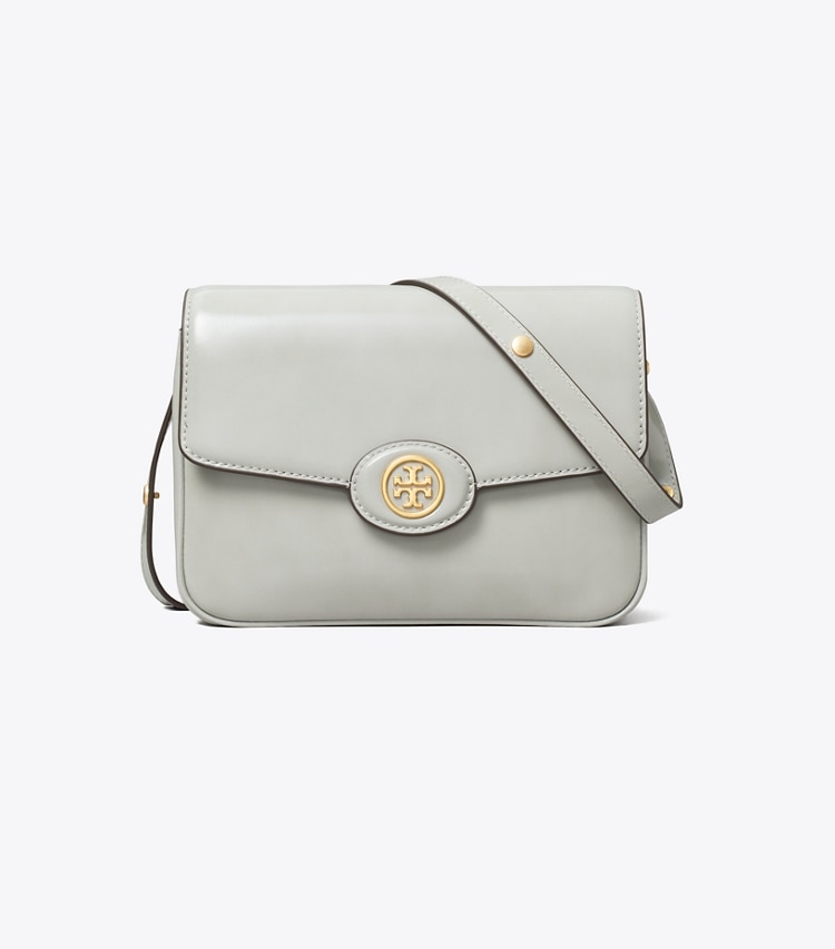 TORY BURCH WOMEN'S ROBINSON SPAZZOLATO CONVERTIBLE SHOULDER BAG - Light Granite