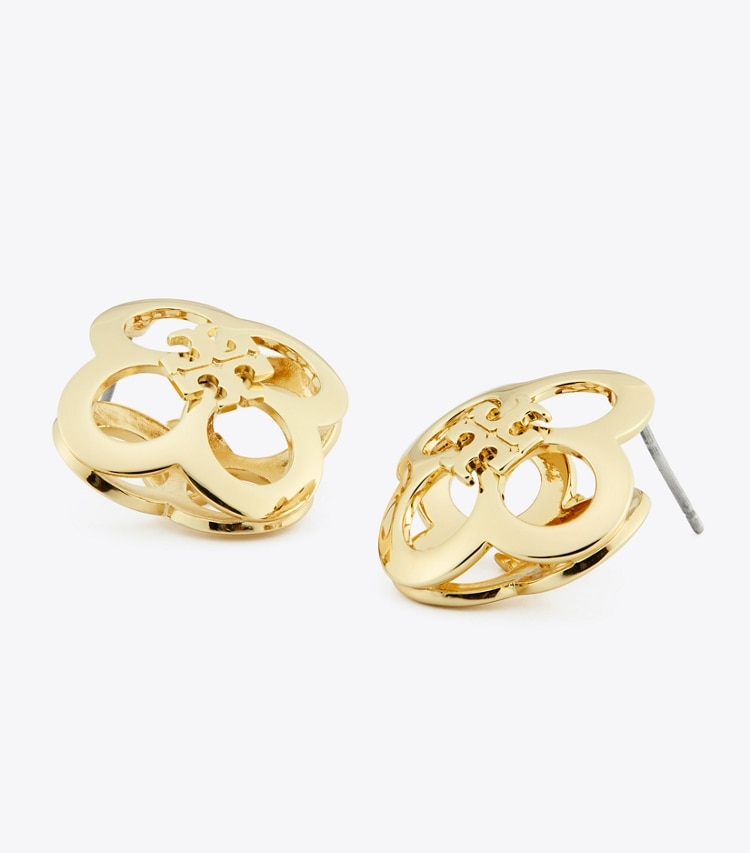 TORY BURCH WOMEN'S KIRA CLOVER EARRING - Tory Gold